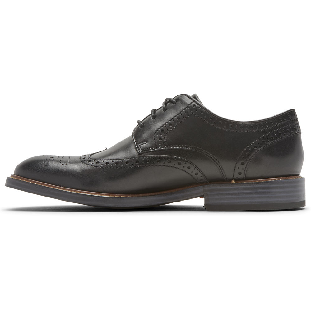 Rockport Lace Up For Mens Black - Kenton Wingtip - QS9803612